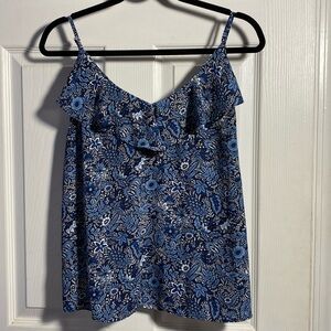 Banana Republic Floral Spaghetti Strap Top Large